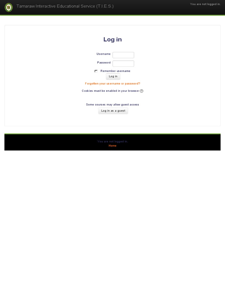 T.I.E.S. Login and Access Guide | PDF