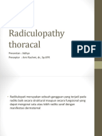 Radiculopathy Thoracal