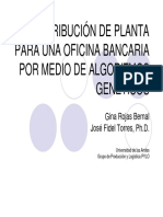 Distribucion de Planta para Una Oficina Bancaria Por Medio de Algoritmos Genéticos - Ok PDF
