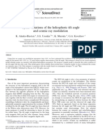 Alanko-Huotari K. 2007 - Cyclic variations of the heliospheric tilt angle and cosmic ray modulation.pdf