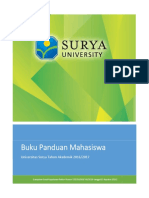 Buku Panduan Mahasiswa Universitas Surya Tahun Akademik 2016-2017