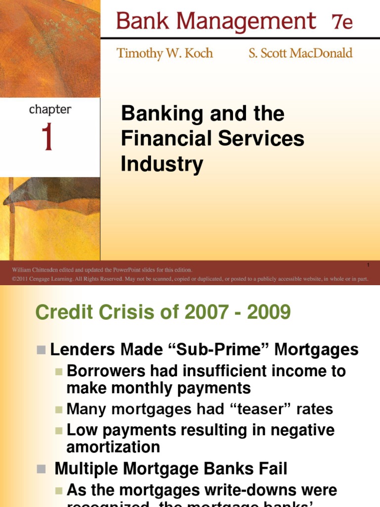 Financial Crisis Impact on Banks | PDF | Financial Crisis Of 2007–2008 ...