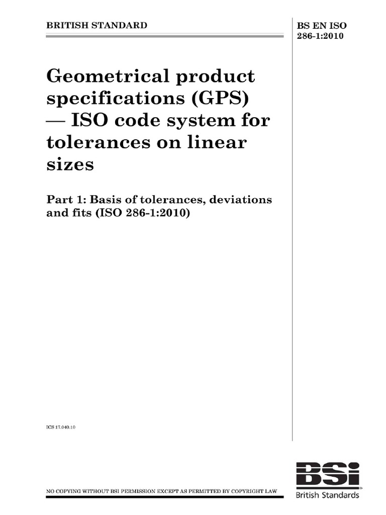Iso 286-1 PDF | PDF