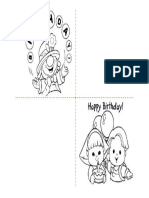 Birthdays - Worksheet (Birthday Card)