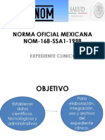 Norma Oficial Mexicana Nom 168 Ssa1 1998