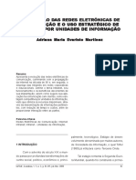 A Evolução Das Redes Eletrônicas de Comunicação e o Uso Estratégico de Intranet Por Unidades de Informação