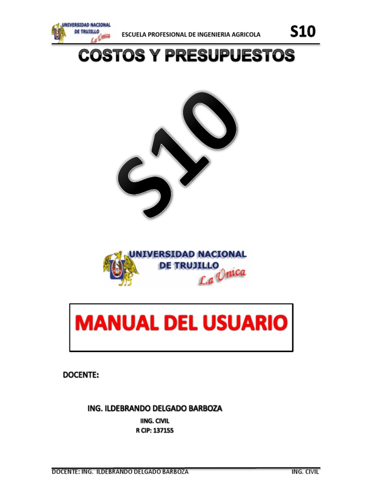 Manual S10: Presupuestos y Costos | PDF | Presupuesto | Archivo de ...