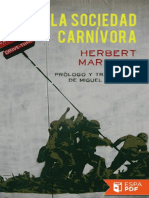 La Sociedad Carnivora - Herbert Marcuse PDF