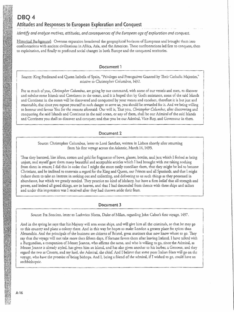 Dbq answers key image