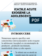 Intoxicații Acute Exogene Adolescenți