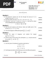 Final Version Exam-Sheet-Civil Engineering Department Second Trial