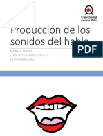 Producción de Los Sonidos Del Habla