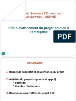 Etat D'avancement Du Projet Soutien À L'entreprise