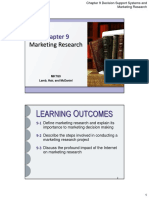 Earning Utcomes: Marketing Research