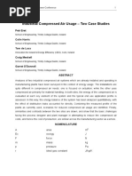 Industrial Compressed Air Usage – Two Case Studies