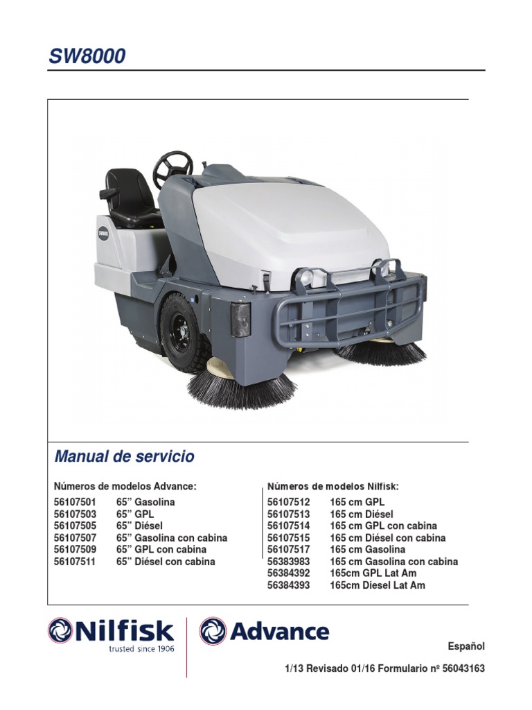 sw8000 Manual de Servicio PDF PDF Relé Motor diesel