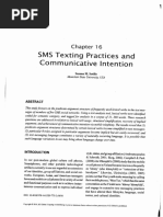 SMS Texting Practices and Communicative