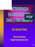 METRORRAGIA EN ADOLESCENCIA DIAGNOSTICO Y TRATAMIENTO .pdf