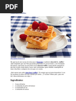 Cómo Hacer Waffles