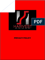 Privacy Policy: Harvest Group