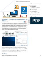 Windows 10 y La Nueva Impresora Microsoft Print to PDF