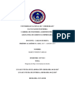 Diagramas de Procesos de Chocho y Trigo