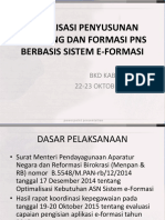 Sosialisasi Penyusunan Bezetting Dan Formasi