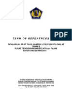TOR ATK Diklat Tahap II (Spesifikasi Teknis) PDF