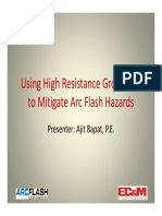 Using High Resistance Grounding To Mitigate Arc Flash Hazards