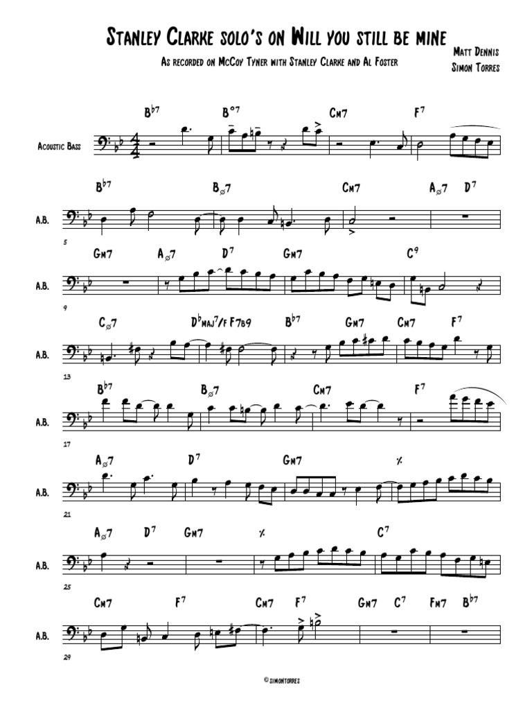 Stanley Clarke Transcription | PDF | Leisure
