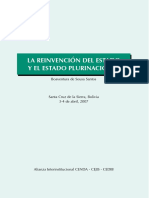 Boaventura - La reinvencion del Estado y el Estado Plurinacional.pdf