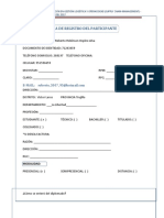 Ficha de Registro de Diplomado en Gestión Logística y Operaciones