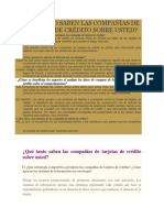 Qué Tanto Saben Las Compañías de Tarjetas de Crédito Sobre Usted