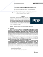 Mocaf Characterization Using Thermogravimetric Analysis (TGA)