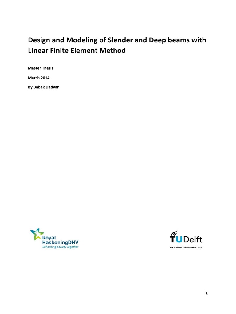 Beam Design Using Finite Element Method | PDF | Beam (Structure ...
