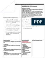 Pe Lesson Plan: Knowledge, Skills, Behaviours & Dispositions