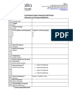 Form Pendaftaran Peserta Training AKUALITA 2017