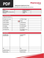 Employment Application Form PDF