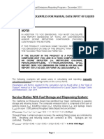 Guidelines and Examples For Manual Data Input of Liquid Storage Tanks