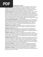 Tools and Techniques of Management Accounting