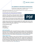 Cxbladder Triage Paper Published in International Medical Journal