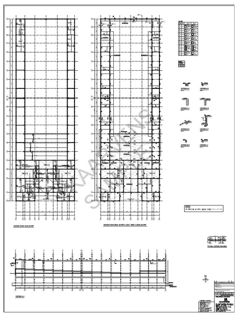 Second Floor Slab and Beam Details | PDF | Floors