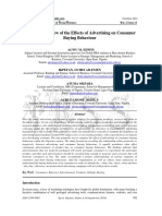 18 Conceptual Review of The Effects of Advertising On Consumer Buying Behaviour PDF