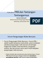 Forum PRB Dan Tantangan-Tantangannya