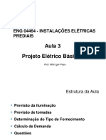 ENG 04464 - Aula 3 - Projeto Eletrico Basico I