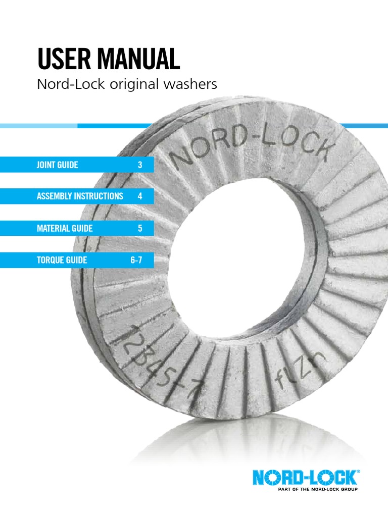NL User Manual Nord Lock Washers PDF Nut (Hardware) Screw