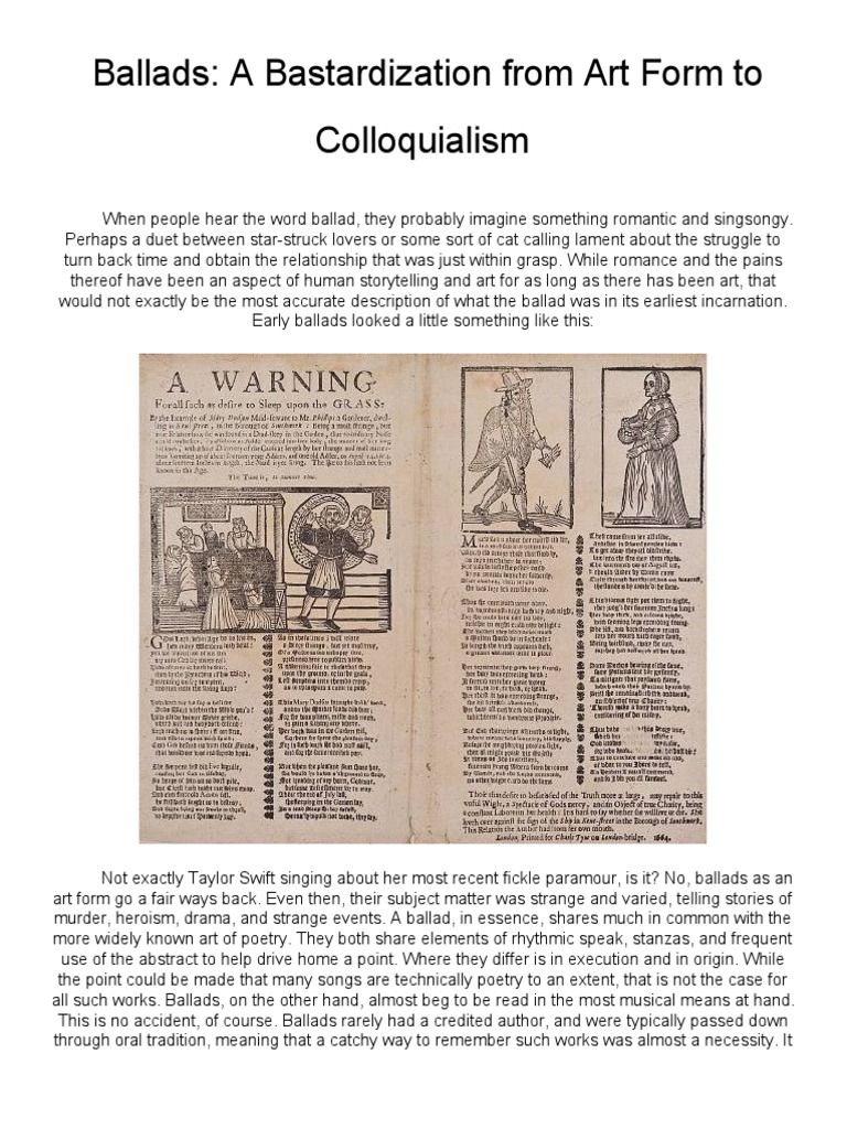Brief Ballad History | PDF