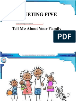 Meeting Five: Tell Me About Your Family