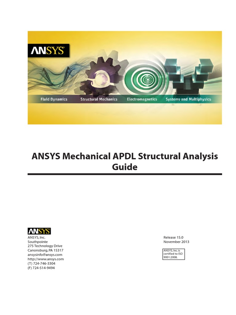 Ansys Mechanical Apdl Structural Analysis Guide