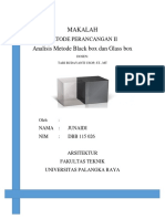 Analisis Metode Black Box dan Glass Box